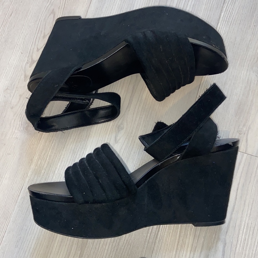Black Vince camuto wedge sandal - Picture 7 of 11